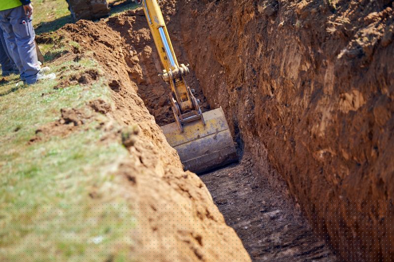 Backhoe Trenching