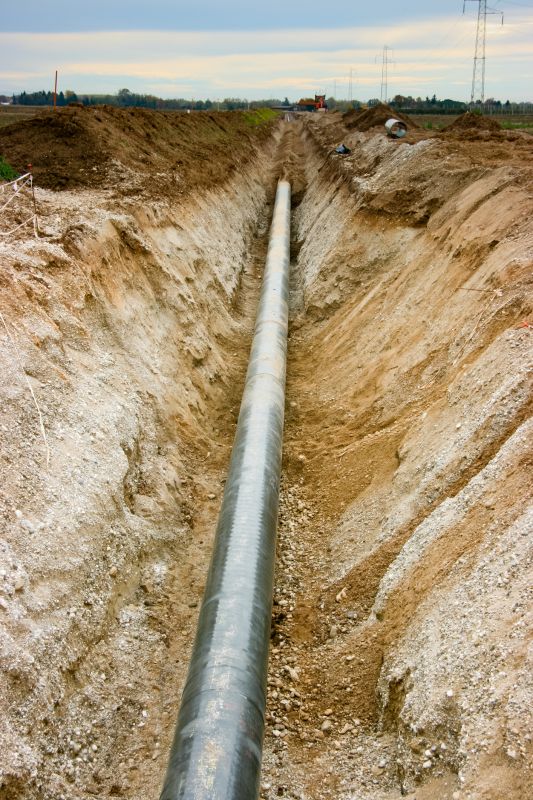 Gas Pipe Trenching